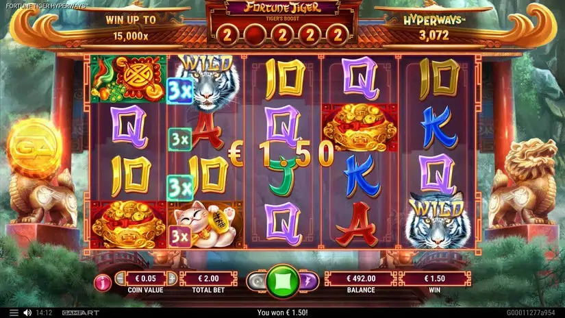 Fortune Tiger HyperWays slot screenshot 2