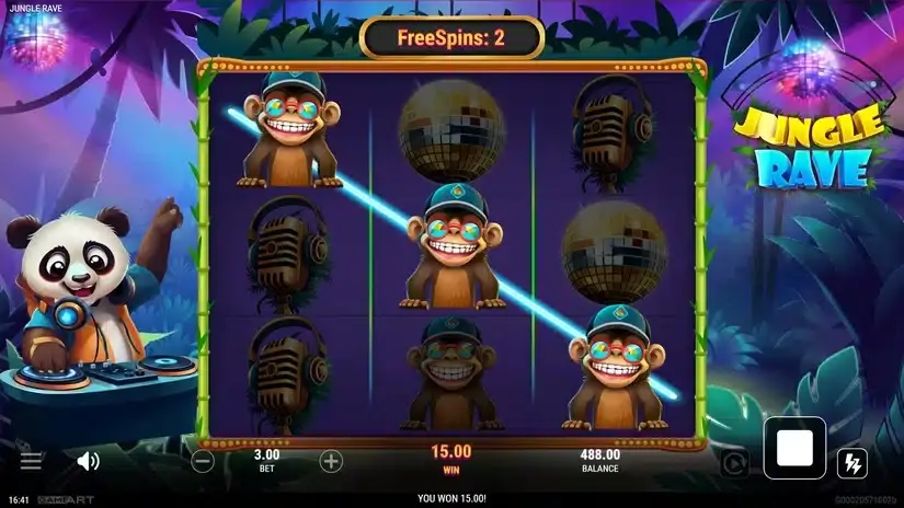 Jungle Rave slot screenshot 4