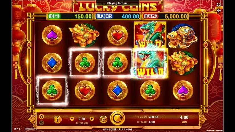 Lucky Coins slot screenshot 3