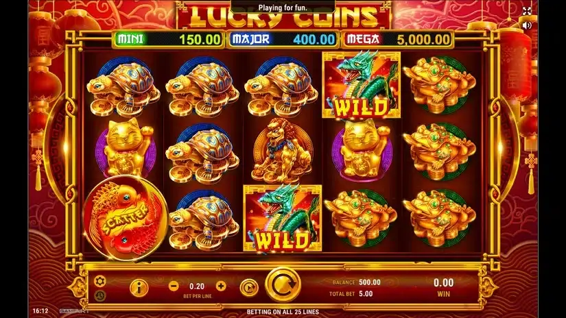 Lucky Coins slot screenshot 1