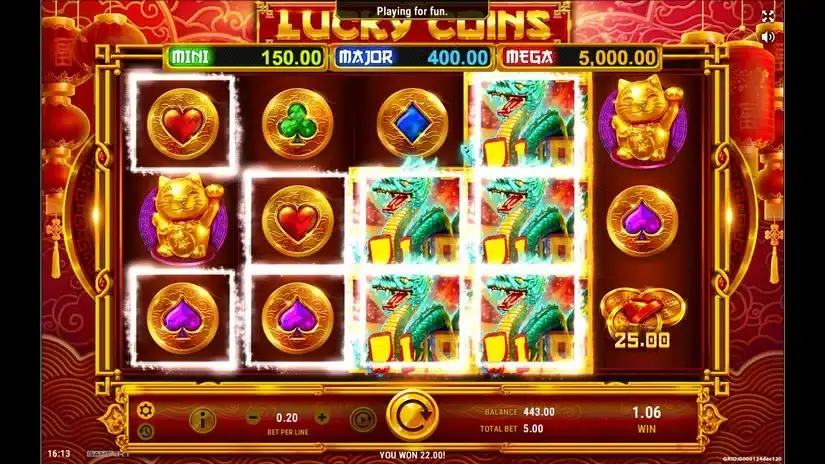 Lucky Coins slot screenshot 4