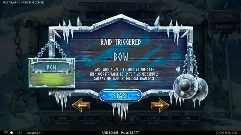 Piggy Bjorn 2 — Winter is Coming slot screenshot 5