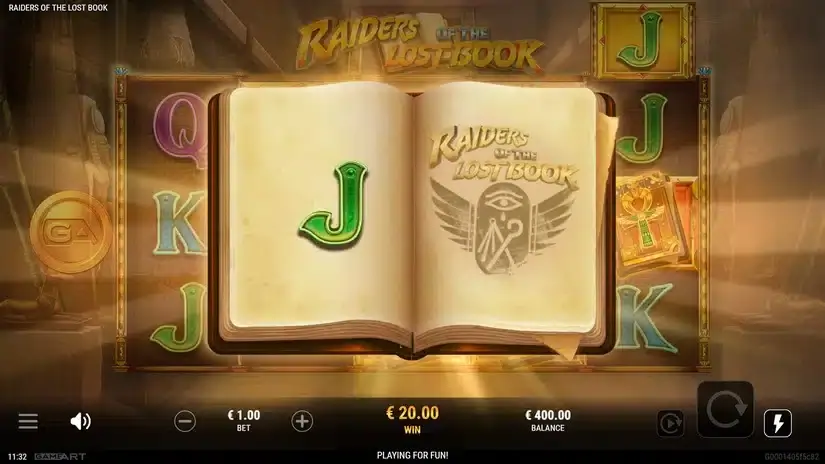 Raiders of the Lost Book slot screenshot 4