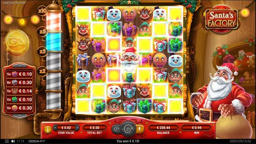 Santa’s Factory slot screenshot 4