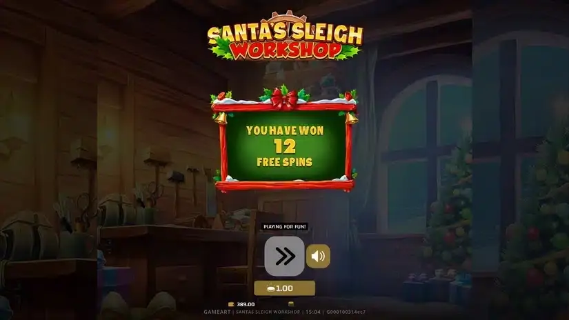 Santa’s Sleigh Workshop slot screenshot 2