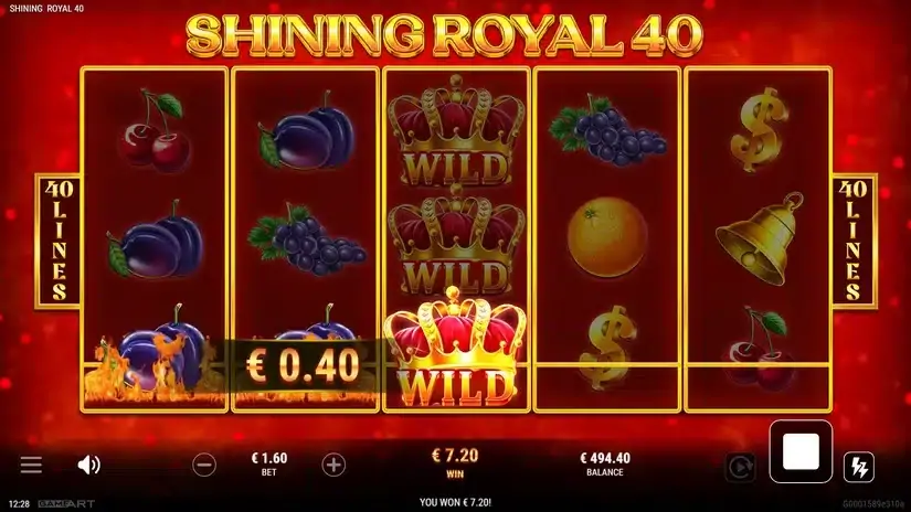 Shining Royal 40 slot screenshot 3