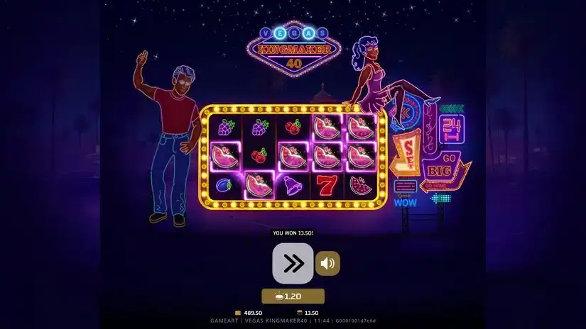 Vegas Kingmaker 40 slot screenshot 2