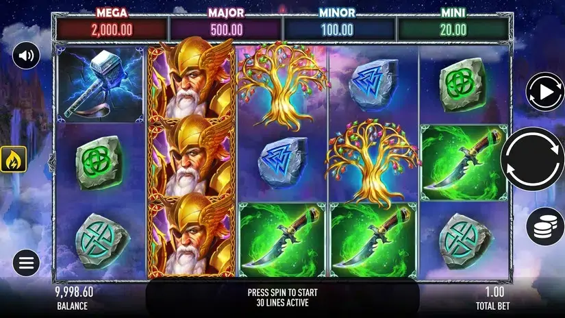 Asgardian God slot screenshot 1