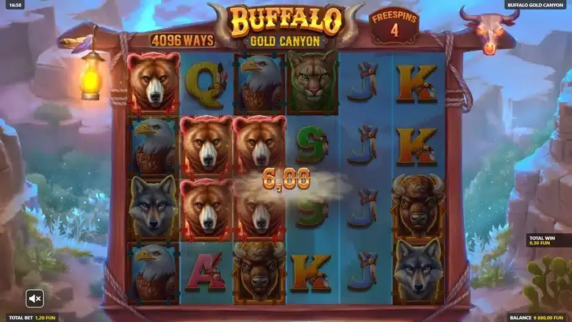 Buffalo Gold Canyon slot screenshot 4