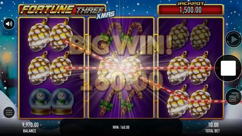 Fortune Three Xmas slot screenshot 4