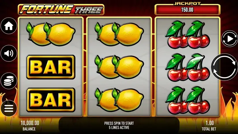 Fortune Three slot screenshot 1