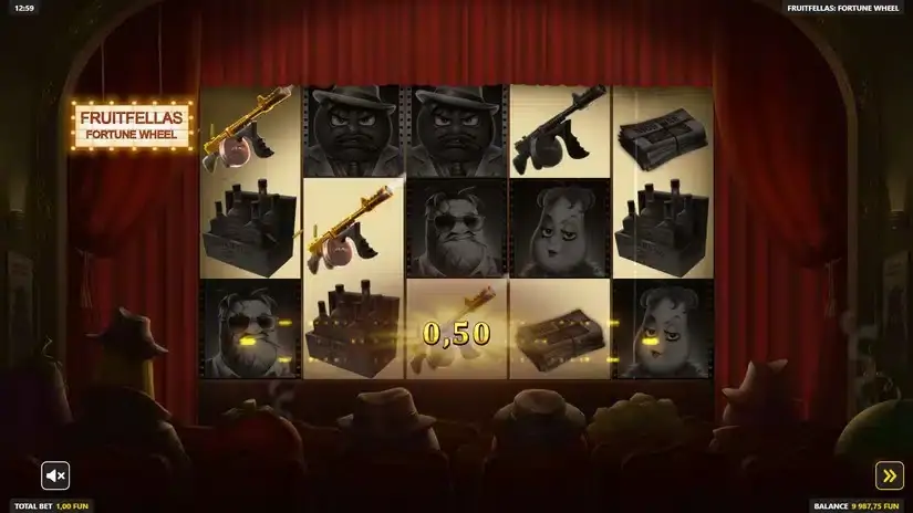 Fruitfellas Fortune Wheel slot screenshot 2