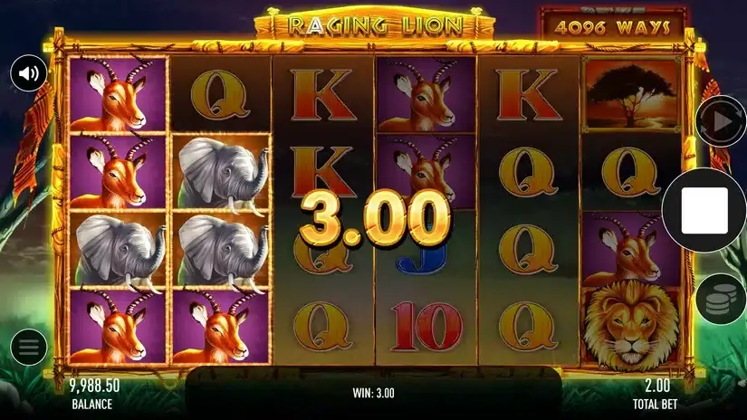 Raging Lion slot screenshot 4