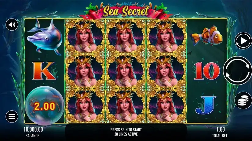 Sea Secret slot screenshot 1