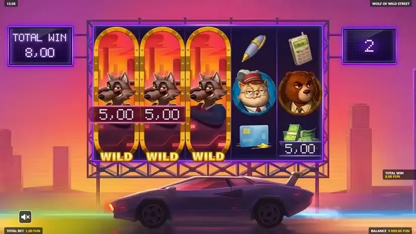 Wolf of Wild Street slot screenshot 5