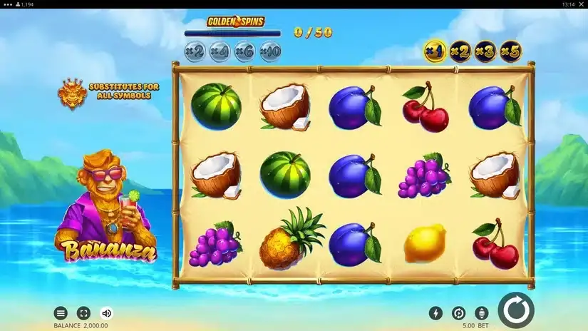 Bananza slot screenshot 1