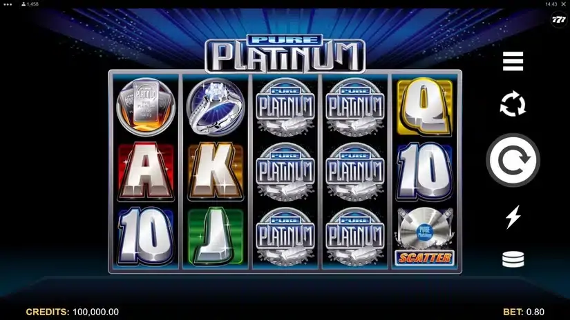 Pure Platinum slot screenshot 1