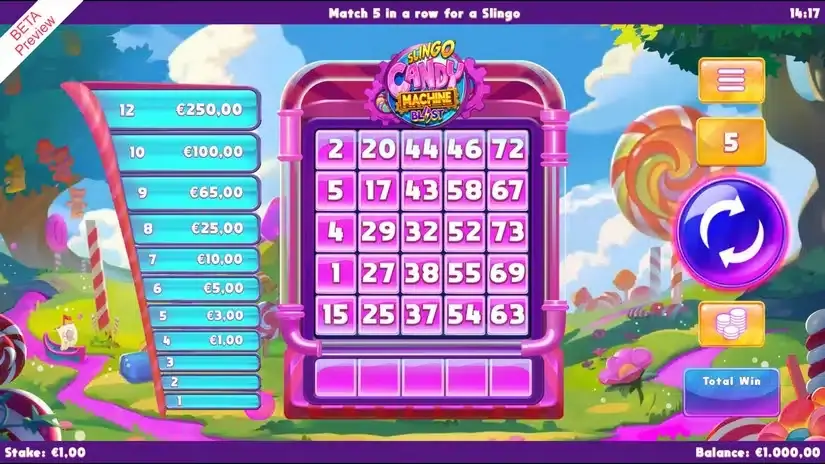 Slingo Candy Machine Bl4st slot screenshot 1