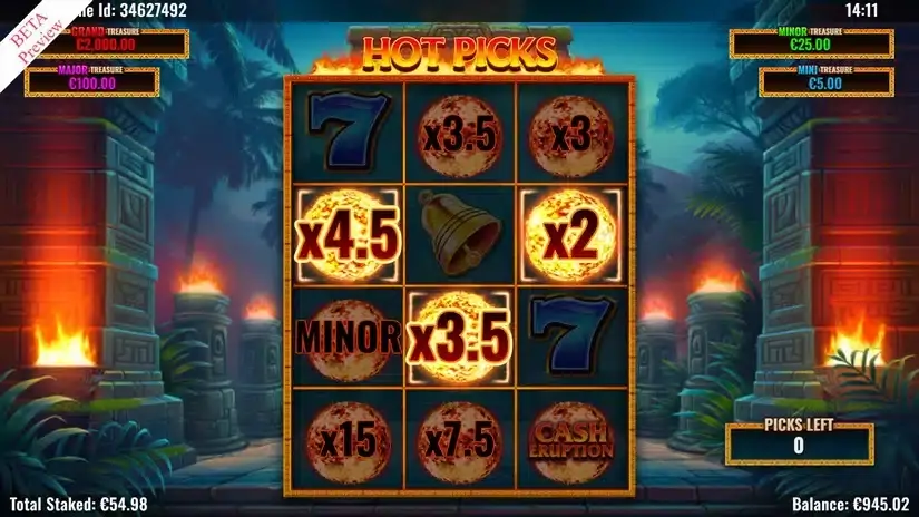 Slingo Cash Eruption slot screenshot 5