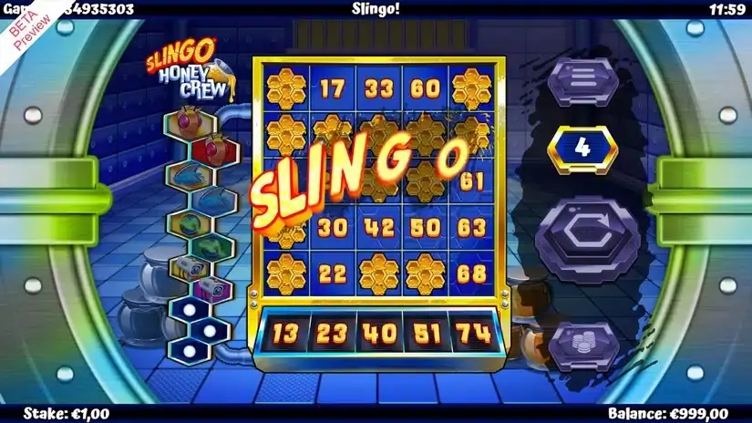 Slingo Honey Crew slot screenshot 4