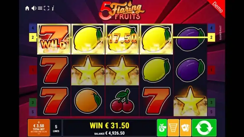 5 Flaring Fruits slot screenshot 5