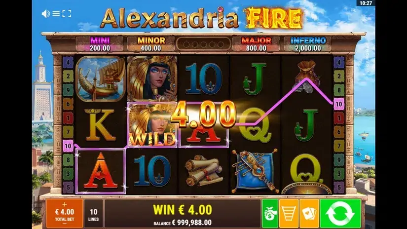 Alexandria Fire slot screenshot 2
