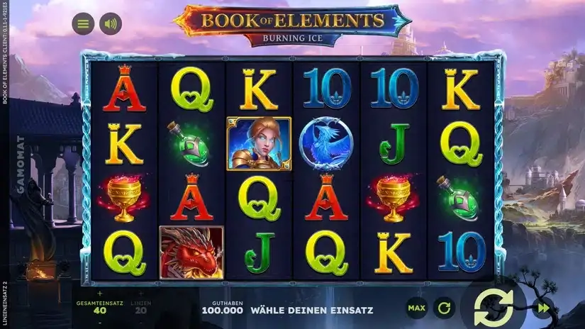 Book of Elements slot screenshot 1