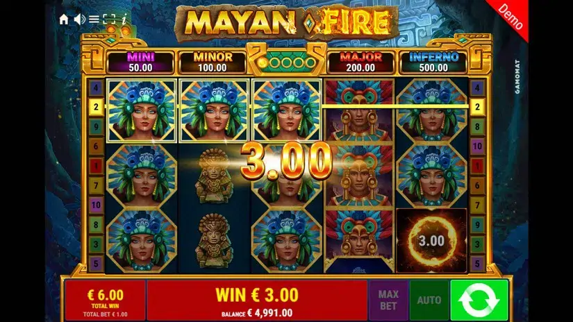 Mayan Fire slot screenshot 6
