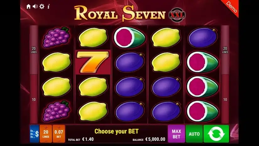Royal Seven XXL slot screenshot 1