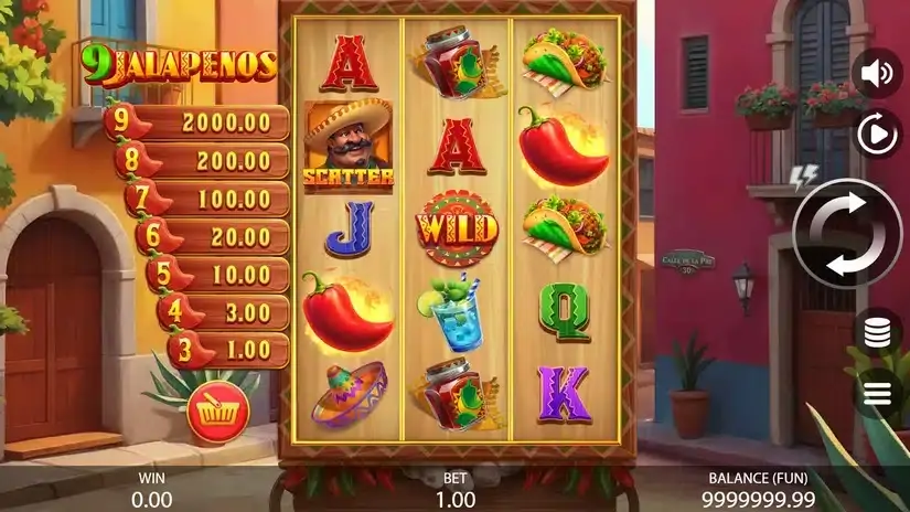 9 Jalapenos slot screenshot