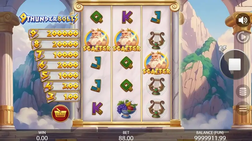 9 Thunderbolts slot screenshot 2