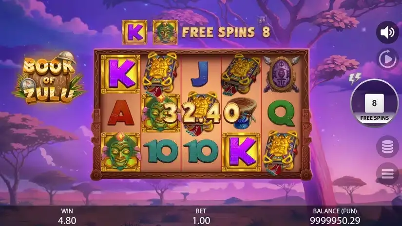 Book of Zulu slot screenshot 5