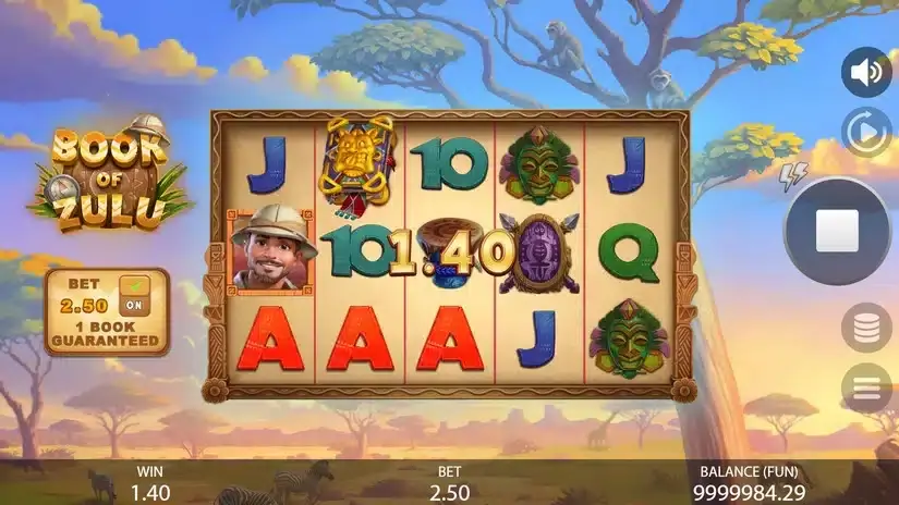 Book of Zulu slot screenshot 3