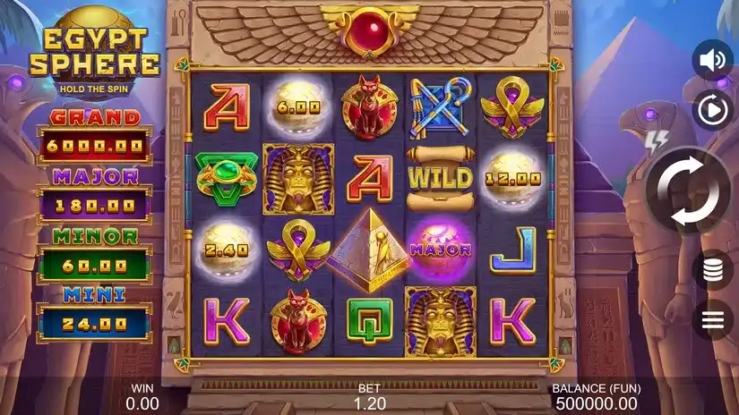 Egypt Sphere: Hold The Spin slot screenshot