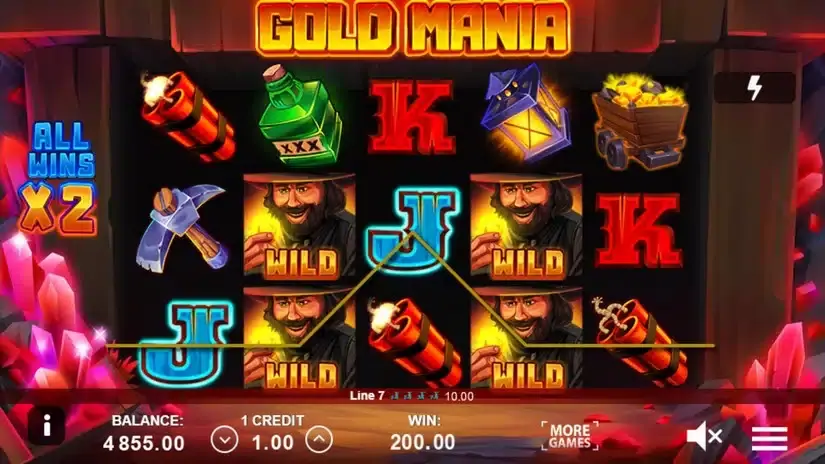 Gold Mania slot screenshot 4