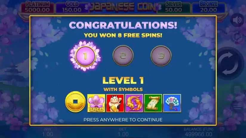 Japanese Coin: Hold The Spin slot screenshot 3