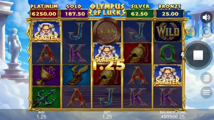 Olympus of Luck: Hold the Spin slot screenshot 2