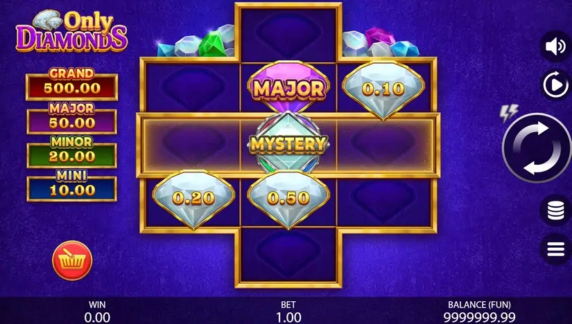 Only Diamonds slot screenshot 1