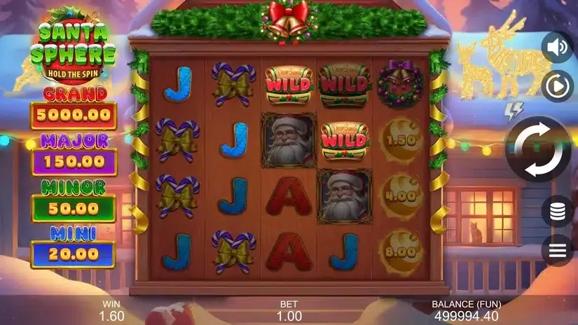 Santa Sphere: Hold The Spin slot screenshot