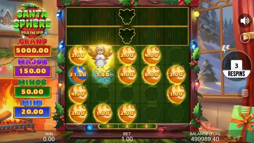 Santa Sphere: Hold The Spin slot screenshot