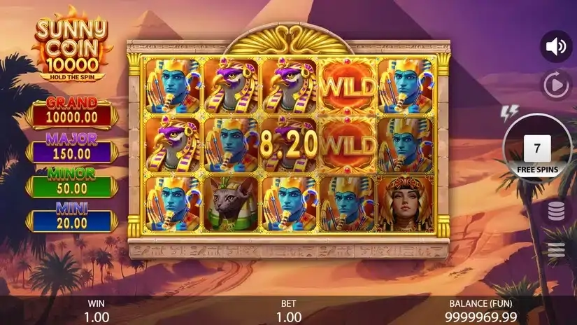 Sunny Coin 10000: Hold The Spin slot screenshot 4