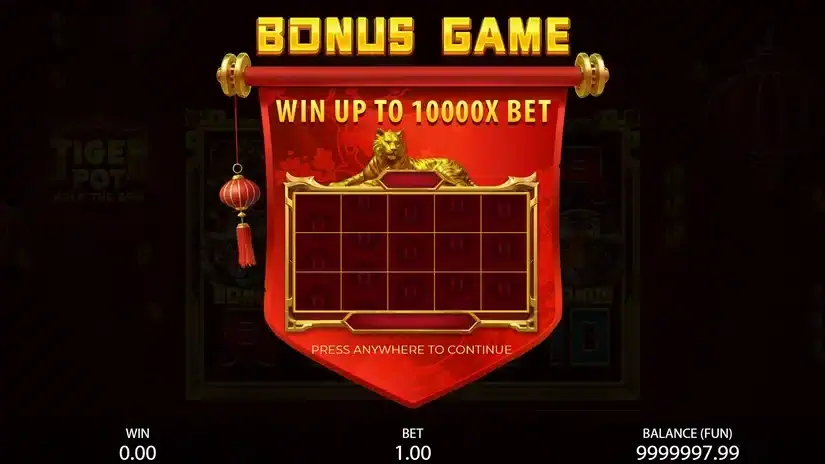 Tiger Pot: Hold The Spin slot screenshot 3