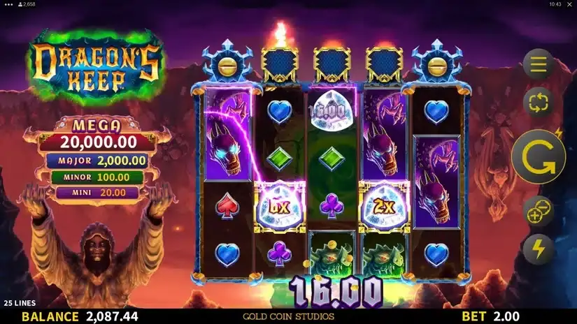 Dragon’s Keep slot screenshot 3