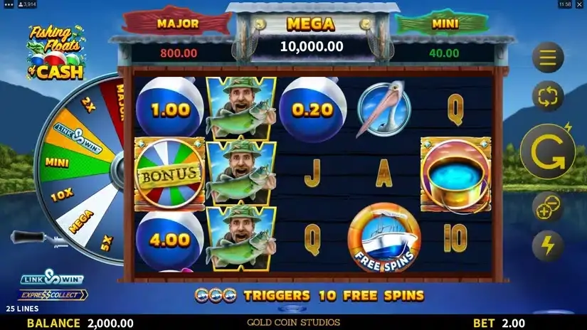 Fishing Floats of Cash slot screenshot 1