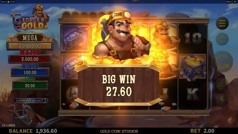 George’s Gold slot screenshot 5