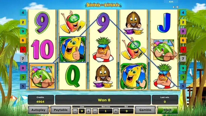 Bananas Go Bahamas slot screenshot 2