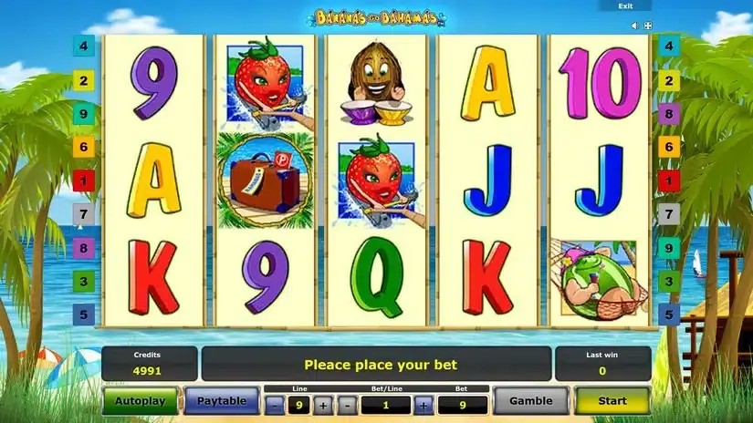Bananas Go Bahamas slot screenshot 1