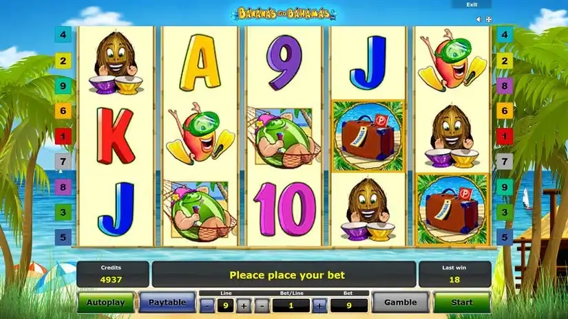 Bananas Go Bahamas slot screenshot 3