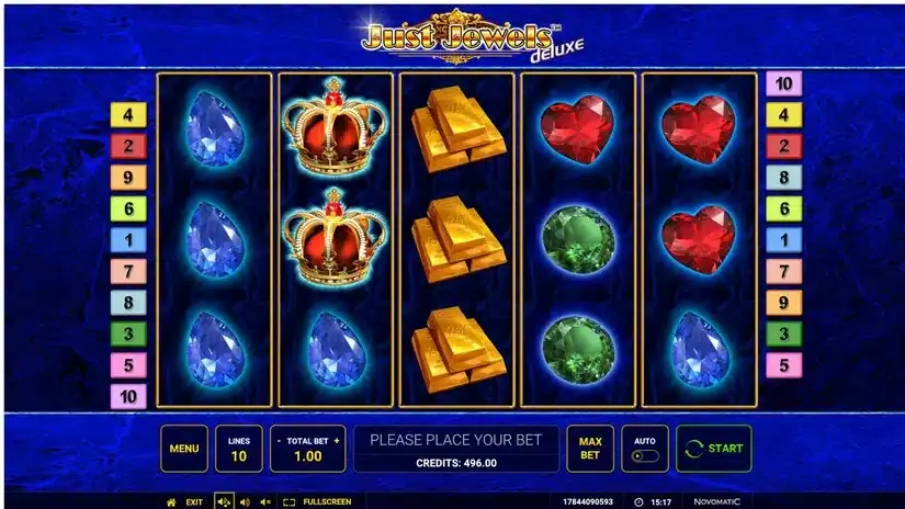 Just Jewels Deluxe slot screenshot 1