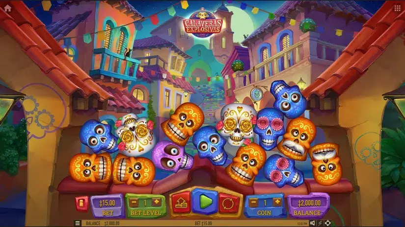 Calaveras Explosivas slot screenshot 1